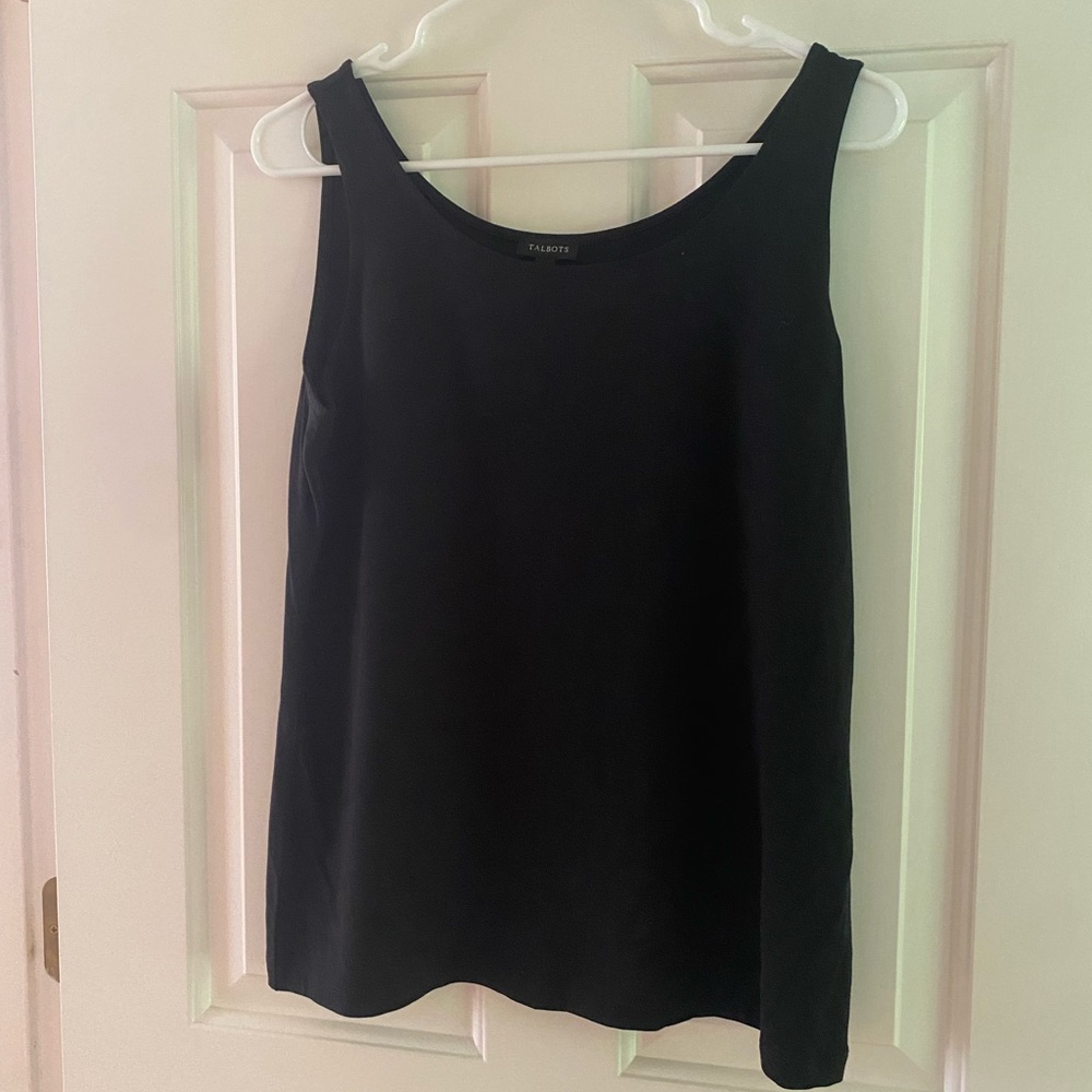 NWT Talbots Black Tank Top